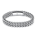 DAIHE Fashion Trend Men Stainless Steel Bracelet Hip Hop Punk Mesh Bangle Jewelry