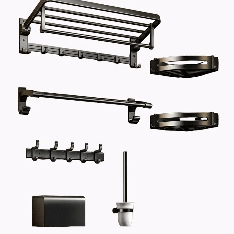 Factory Wholesale Hanger Wall Mounted Towel Bar Rack With Hook No Drilling Double Wall Towel Rack Bathroom