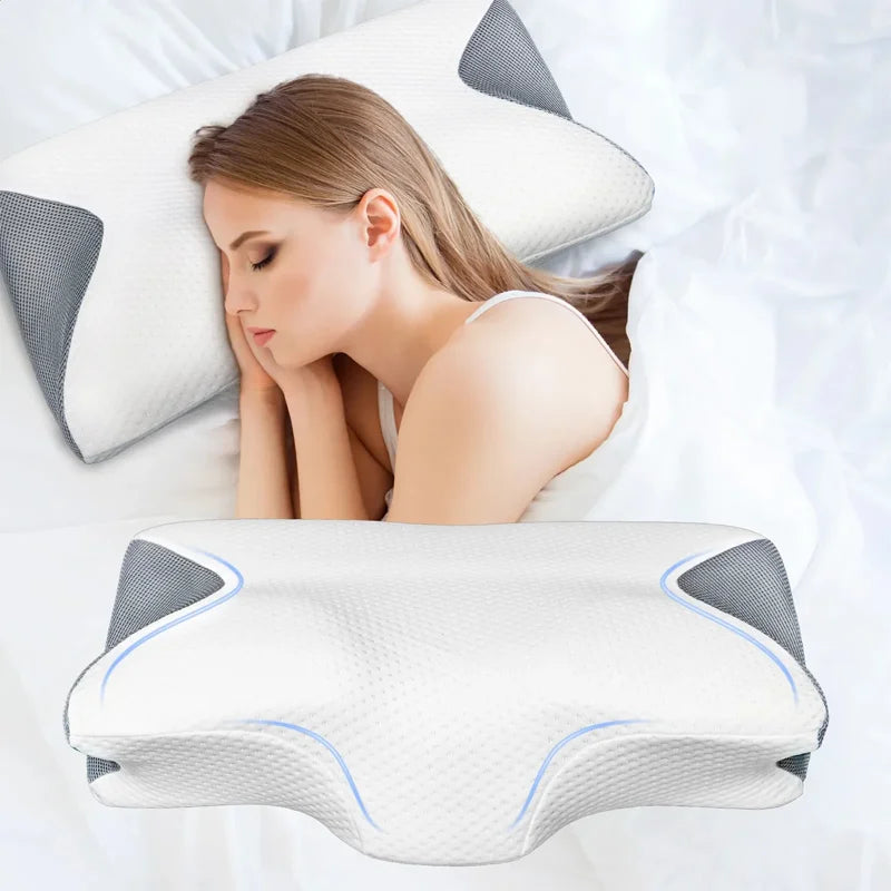 Hot Sela With New Technology Ergonomic Design Cervical Bed Pillow Memory Foam Bed Pillow