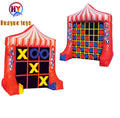 Outdoor Carnival Interactive Betta Educational Game Sport Game 2 in 1  4 Spot and Tic Tac Toe Inflatable Carnival Game