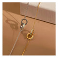 New Interlocking Bracelet Minimalist Delicate Timeless Charm Bracelet Necklace Gift Jewelry for Women