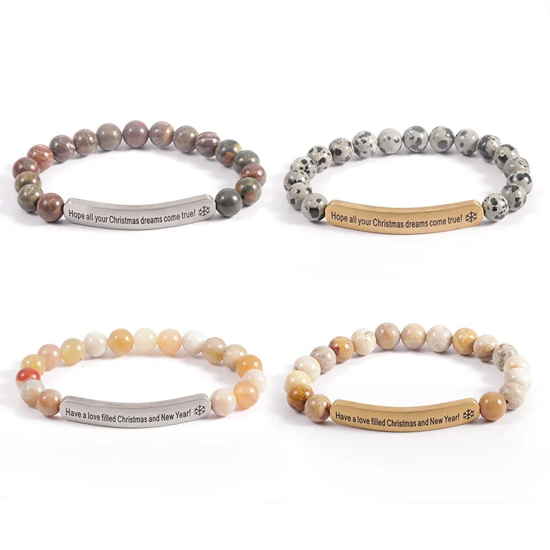 New Styles Wholesale Elastic Bracelets Made of Natural Stones Gemstone Bracelet Irregular