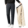 Sport Casual Stretchy Jogger Jeans Outwear Straight Pants Winter Warm Pants