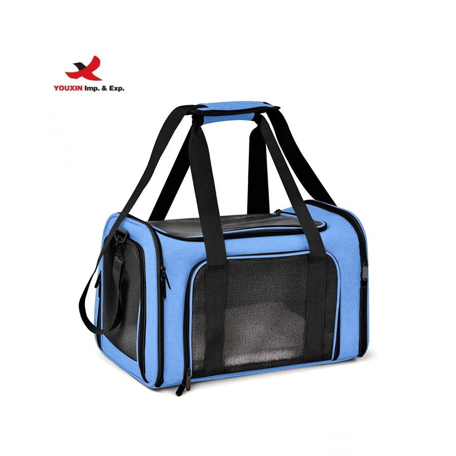 Oxford Collapsible Travel Puppy Carrier Pet Carrier for Small Medium Cats Dogs Puppies