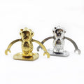 Monkey Shape Stainless Steel Tea Infuser with Long Chain Hook-Eco-Friendly Party Utensil for Brewing Loose Leaf Tea