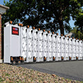 Factory School Main Gate Driveway Design Automatic Retractable Folding Collapsible Gate Security Retractable Main Gate