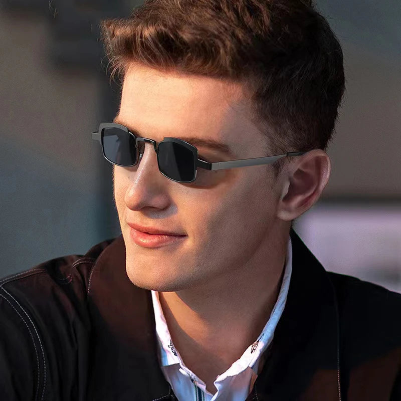 CONCHEN Fashion Vintage Luxury Men's Sunglasses Trendy Personality Retro UV400 Shades Sunglasses
