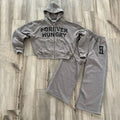 DCY 2024 Trendy Printing Distressed Tracksuit MenTracksuits for Men ZipHeavy Cotton Tracksuit