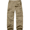 Mens Hiking Pants Convertible Boy Zip Off Shorts Lightweight Quick Dry 3Breathable Fishing Safari Pants