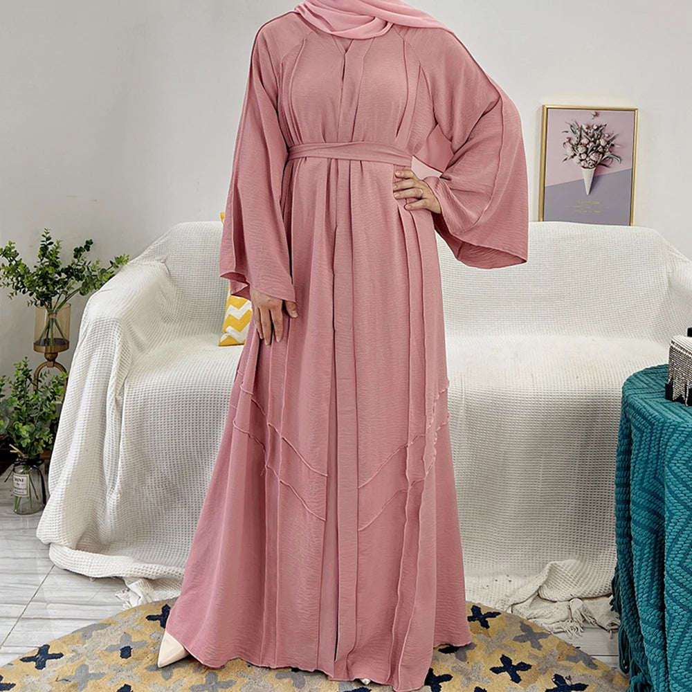 Wholesale EID Traditional Muslim Clothing Dresses Women Muslim Islamic Clothing Abaya Manufacturer Front Open Abaya
