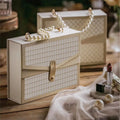 Custom Luxury Rigid Cardboard Packaging Pearl Handheld Lipstick Gift Box Birthday Exquisite Luxury Hand Carrying Empty Box