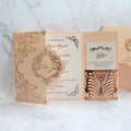Good Price and Elegant Rose Gold Wedding Invitation Cardstock Invitation