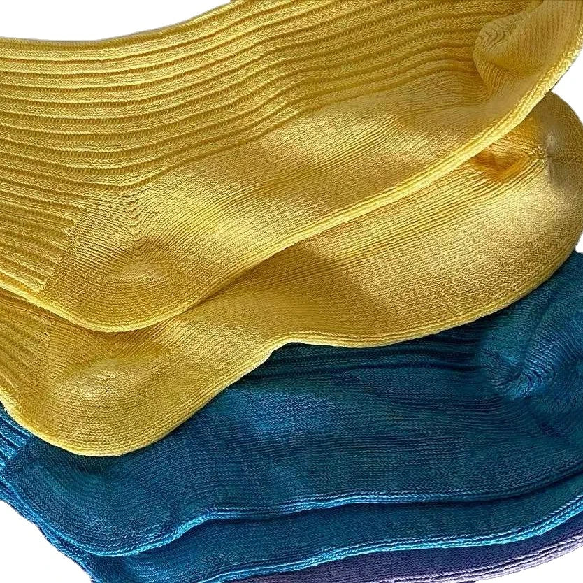 Organic 100% Hemp Yarn Fiber Stripped Pattern Jacquard Knitting  Quality Vintage Soft Custom Wholesale Hemp Socks Manufacturer