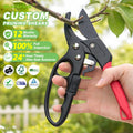 SUNSHINE Garden Pruning Shear High Carbon Steel Scissors 8'' Gardening Plant Scissor Branch Secateurs SK-5 Blade