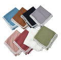 Solid Pearl Chiffon Muslim Scarf Small Fresh Lace Square Shawl Middle Eastern Malay Women's Headband Hijab