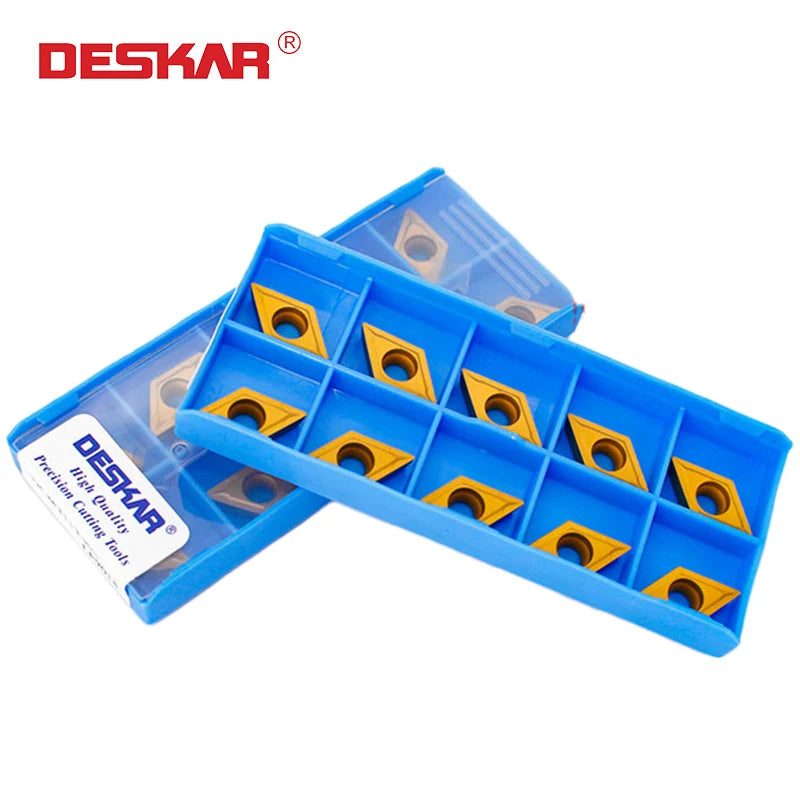 For DESKAR CNC Lathe Sharp Cutting Tools Carbide Inserts for Machining DCMT11T304 11T308-LF9018 OEM Customizable