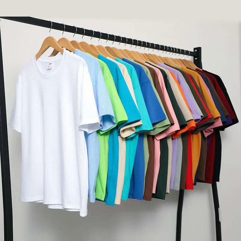 Hot Sell Fashion OEM Private Label Custom Cheap Basic T Shirts Men's Plain Round Neck T-Shirts