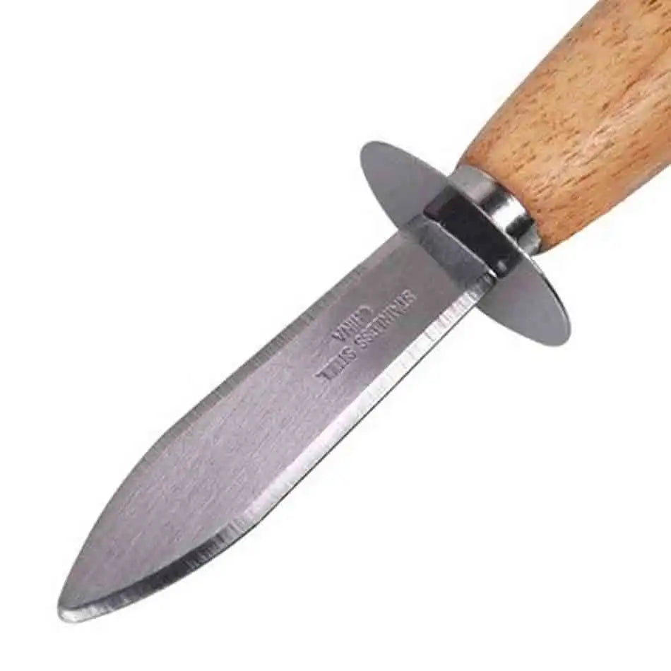 Paddy Oyster Shucker Blank Open Shucking Oyster Knife Premium Oyster Opener Wood Handle Stainless Steel Seafood Tool