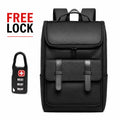Vintage Business Backpack Waterproof Oxford Zipper Laptop Backpack with USB Charging Port for Work Travel Fits 16 Inch Laptop