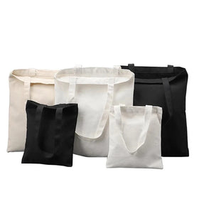 Full Colors Customized Size logo Printed Reusable Eco Friendly Shopping Cheap Wholesale Cotton Bags