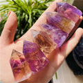 Natural Healing Crystal Quartz Ametrine Tower Amethyst Citrine Points for Decoration