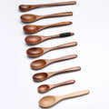 Japanese-style Small Spoon Large Lacquer Long Handle Winding Wooden Spoon Lettering Free Multi-style Mixing Spoon