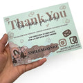 Colorful Thank You Card Luxury Greeting Card Postcard Gift Custom Thank You Card for Small Business
