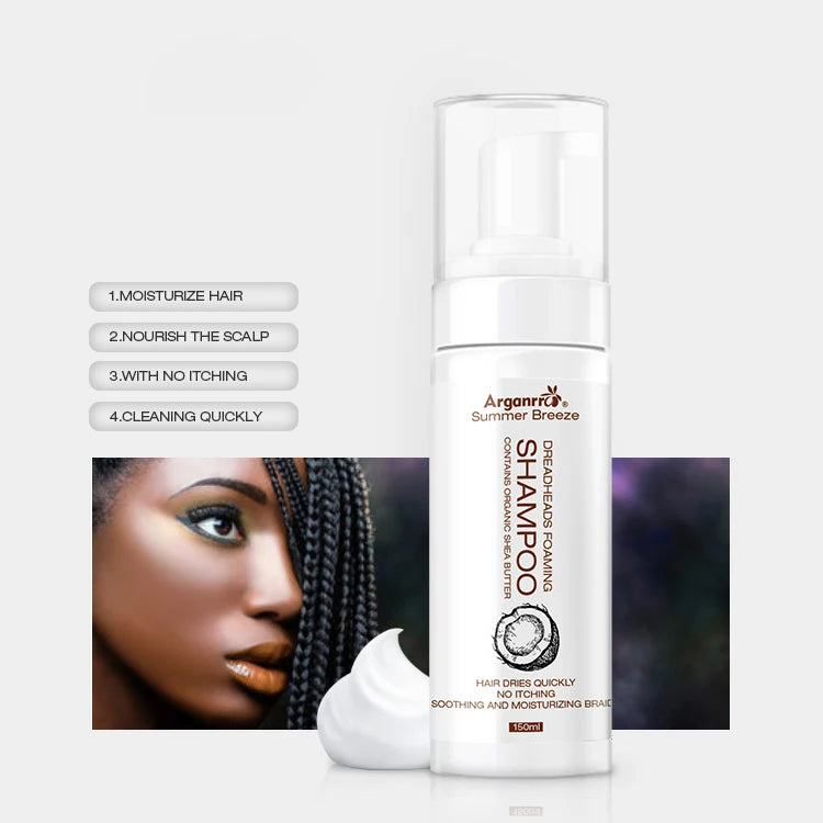 Amazon Hot Selling African Hair Dreadlocks Locks Lightweight Foam Mousse Shampoo for Dreadlocks Hair