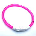 Drop Shipping New Pet Led Cat Collar Waterproof USB Rechargeable PVC Flashing Light up Led Dog Collar