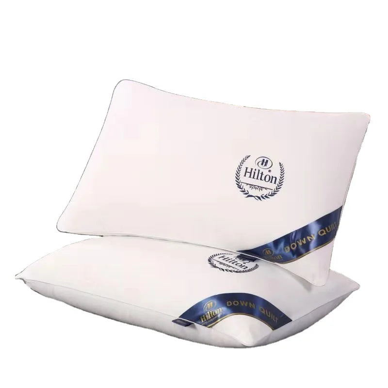 1000g Hot Sale 5 Star Hotel Hilton Embroidered Pillow 48*74  1kg