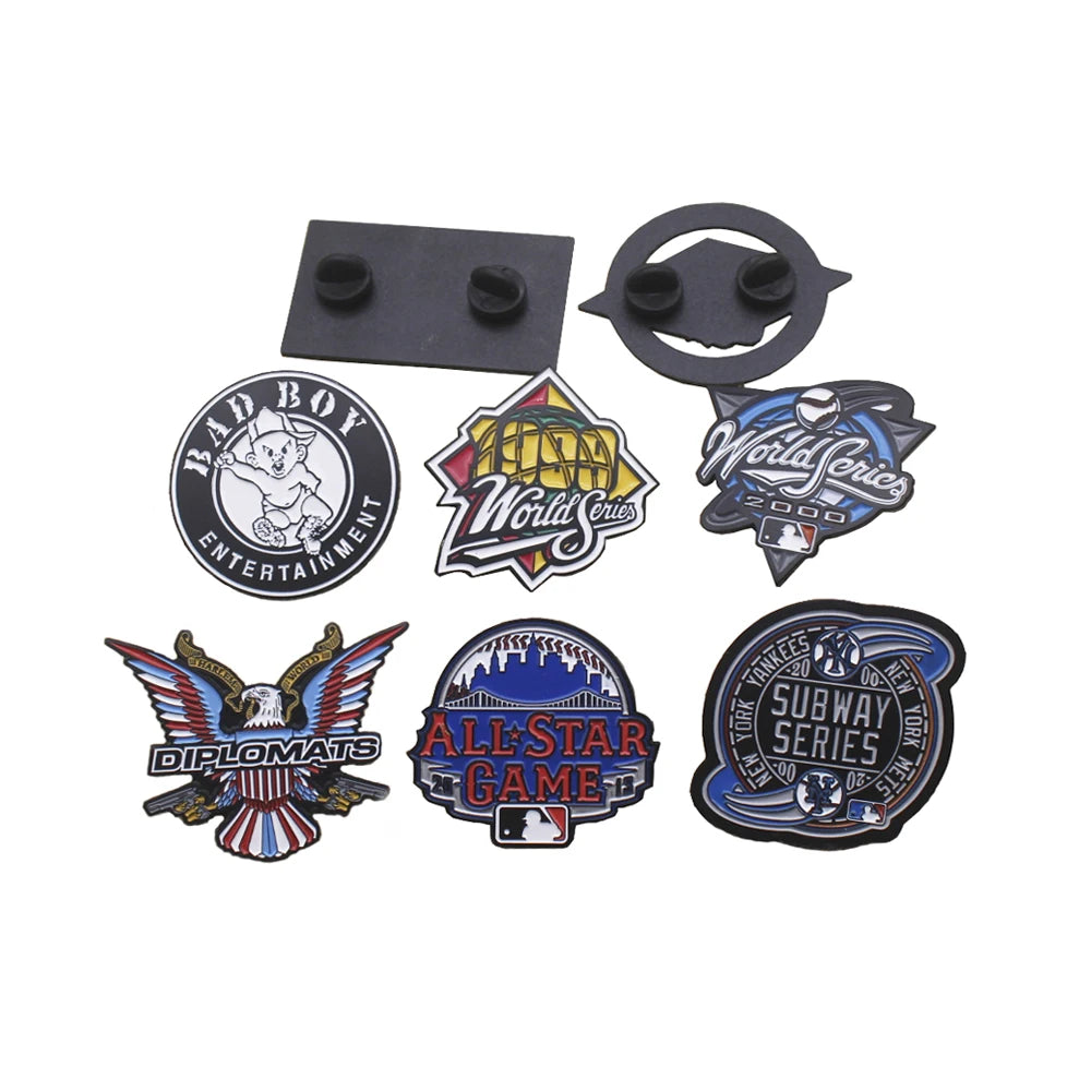 Custom   Baseball Club Badge Metal Lapel Pin Enamel Baseball Team Hat Trading Pins