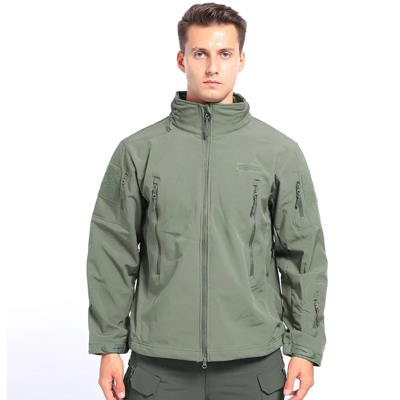 FRONTER Custom Logo Outdoor Men Tactical Jacket Winter Vintage Sports Camouflage Jacket S11