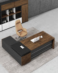CEO Office Furniture File Cabinet Workstation Modern Desk
