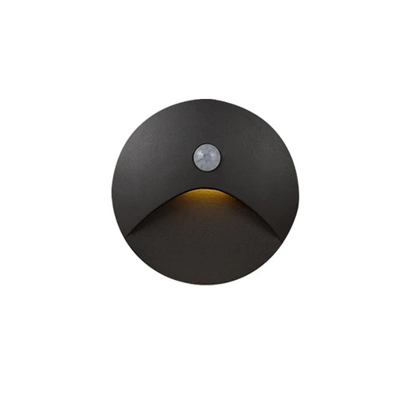 3W LED Stair Wall Light with Motion Sensor Outdoor IP65 Recessed COB Aluminium LED Night Lights for Hallway Aisle 85-265V