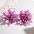 12 Style Fashion Large Flower Drop Earrings for Women Handmade Knitted Dangle Earrings Girls Party Holiday Jewelry Gifts