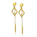 Fishon Geometric Earring Hook Girl Temperament Personality Joker Tassel Earrings for Women