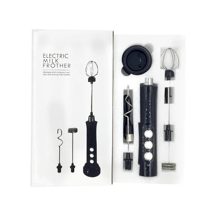 Rechargeable Handheld Foamer Coffee Milk Handheld Mixer Milk Frother