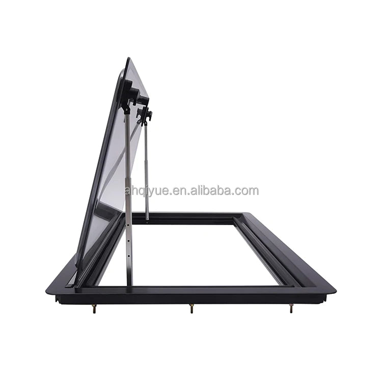 1200x350mm Trailer Side Window Transparent Gray Acrylic Camper Push Out Window for Caravans Rv Body Parts