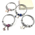 Women Charm Bracelets 4 Colors butterfly Pendant Heart Beads Charm Women YF Brand Luxury Charm Bracelets