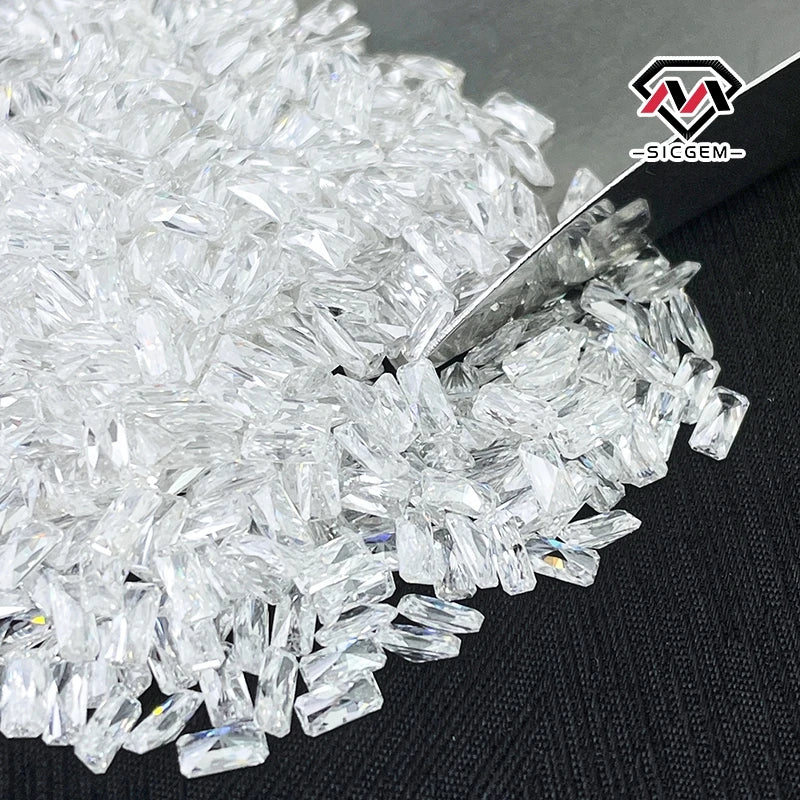 SICGEM Moissanite Price Per Carat Radiant Cut Melee Moissanite Stone