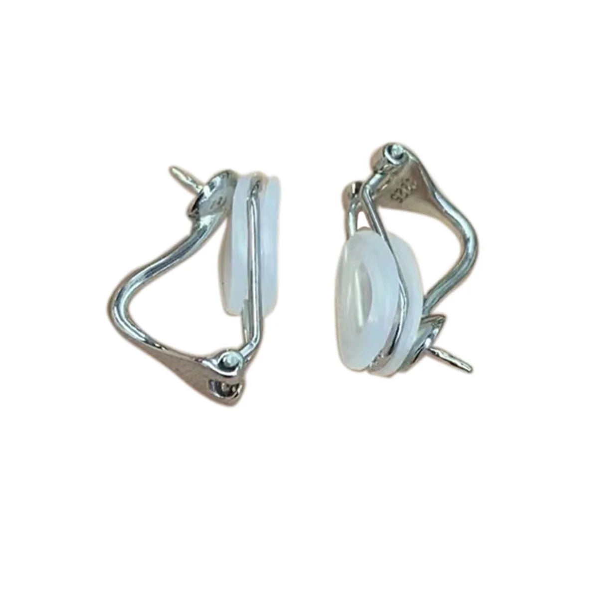 925 Silver 18K Gold Plated Fashionable Nature Pearl Earring Clip Loop DIY Jewelry Accessories Jewelry Findings Components
