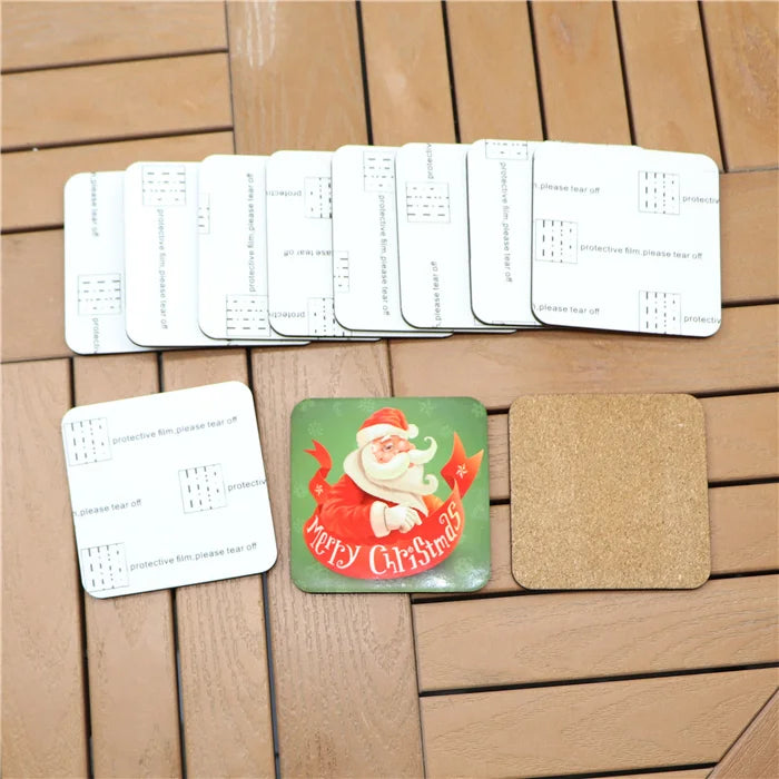MDFSUB New Design Mdf coaster 4mm Thick Eco-Friendly Sublimation Mdf Coaster 90x90mm Square Shape Blank Sublimation MDF Coaster