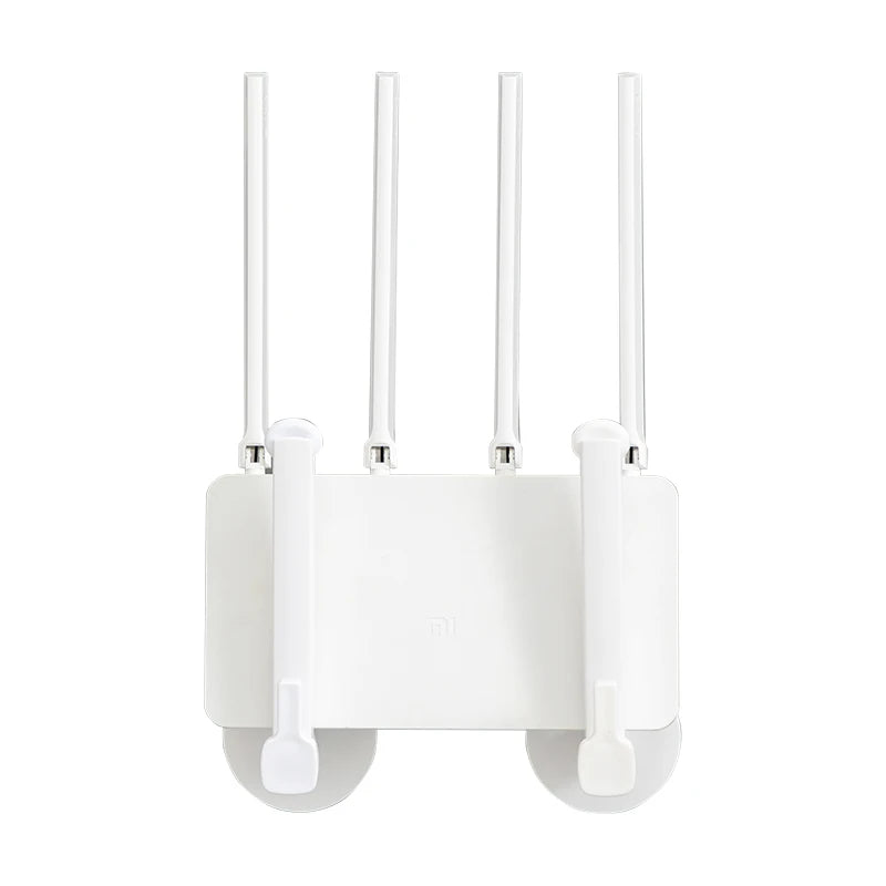 Simple and Sturdy Wall Mounted WiFi Router Rack Home Multifunctional Power Cord Socket Storage No Perforation