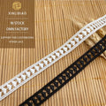 Water Soluble Double Barcoded Polyester Filament Heart Dress Trim Lace Embroidered Gown Cuff Accessories