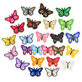 Hot Sale Bulk Stock Classic Style Colorful Iron on butterfly Patches Embroidered for Woman Dress