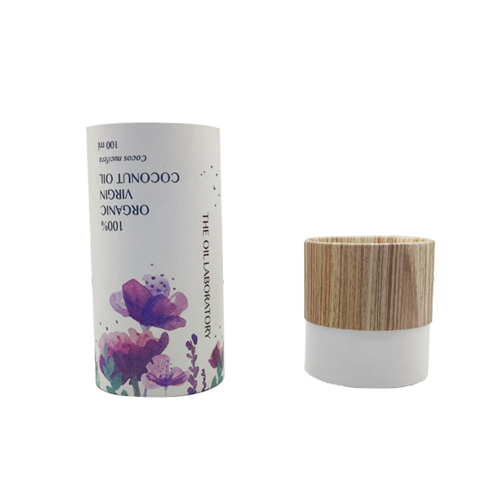 Customized Food Grade Kraft Paper Cylinder Loose Leaf Tea Packaging Box with Custom Colors & Sizes