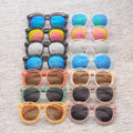 New Cool Retro Round Sunglasses for Boys Trendy Black for Arrow Design UV Protection Coffee Plastic Frame Acrylic Sun Glasses