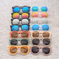 New Cool Retro Round Sunglasses for Boys Trendy Black for Arrow Design UV Protection Coffee Plastic Frame Acrylic Sun Glasses