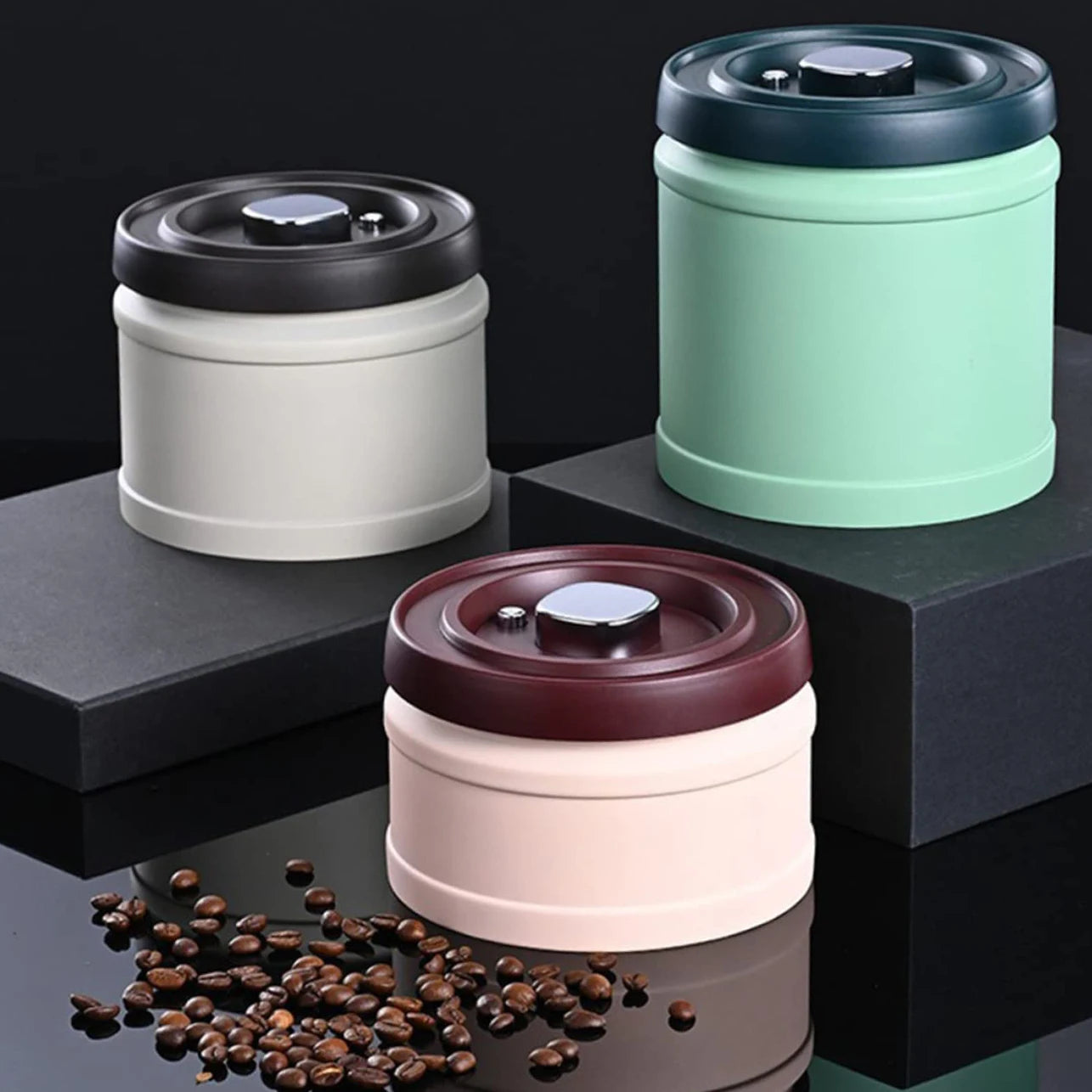 38oz Vacuum Sealed Airtight Stainless Steel Kitchen Food Storage Coffee Canister Container Coffee Storage