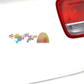 Mouse Hole Car Laser Sticker Vinyl Decal Car Truck Bumper Window Laptop Sticker Decor Gift Die Cut Decals Laptop Window Glass